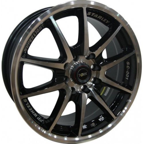 Megatork TORK 969 7x14inç 4x100/114 Black Machined Çelik Jant