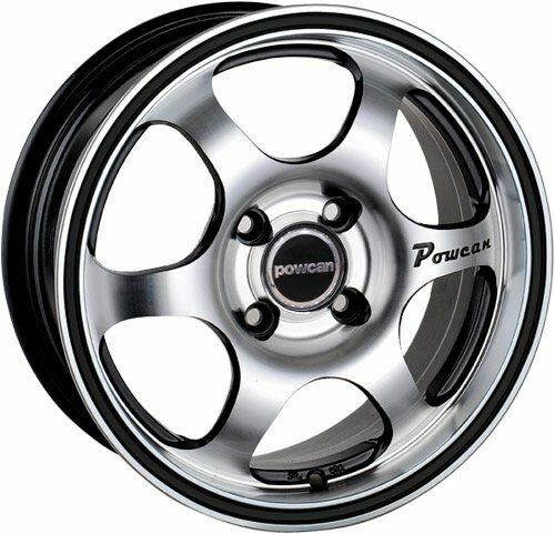 Powcan BK 150 6.5x15inç 4x100/114.3 BLACK MACHINED BLACK