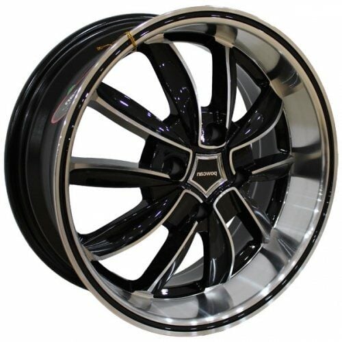 Powcan BK 255 6x14inç 4x100 Black Machined Black Çelik Jant