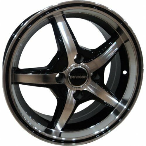 Powcan BK 306 6x14inç 4x100 Black Machined Black Çelik Jant