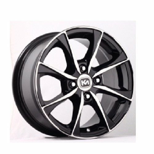 Kormetal KM 285 6.5X15inç 4x100 Silver + Black Machined Çelik Jant
