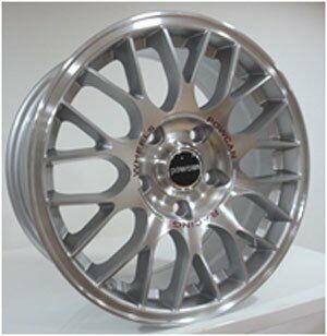 Powcan BK 516 6.5x15inç 4x108 SILVER MACHINED ÇELİK JANT