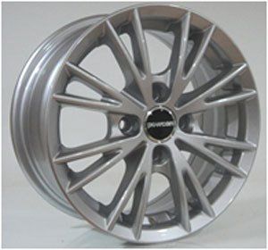 Powcan BK 573 6x14inç 4x100 SILVER MACHINED