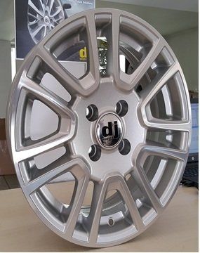 Dj DJ 562 6.5x15inç 5x112 et38 57.1 Sılver + Gun Diamond Çelik Jant