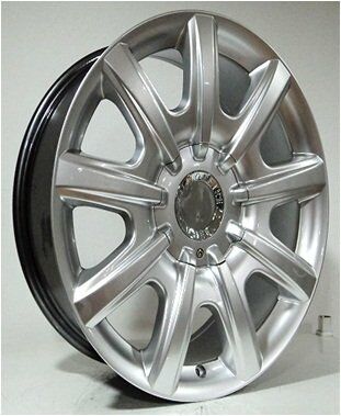 Powcan BK 694 8x18inç 5x112 et40 73.1 Hyper Silver Machined Çelik Jant
