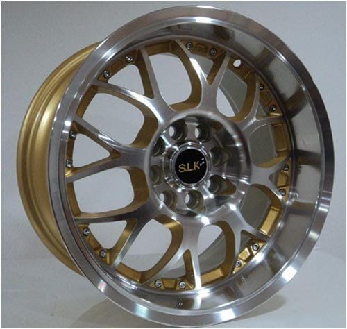 Slk SLK 1010 8x15inç 4x100/108 Gold Machined Çelik Jant