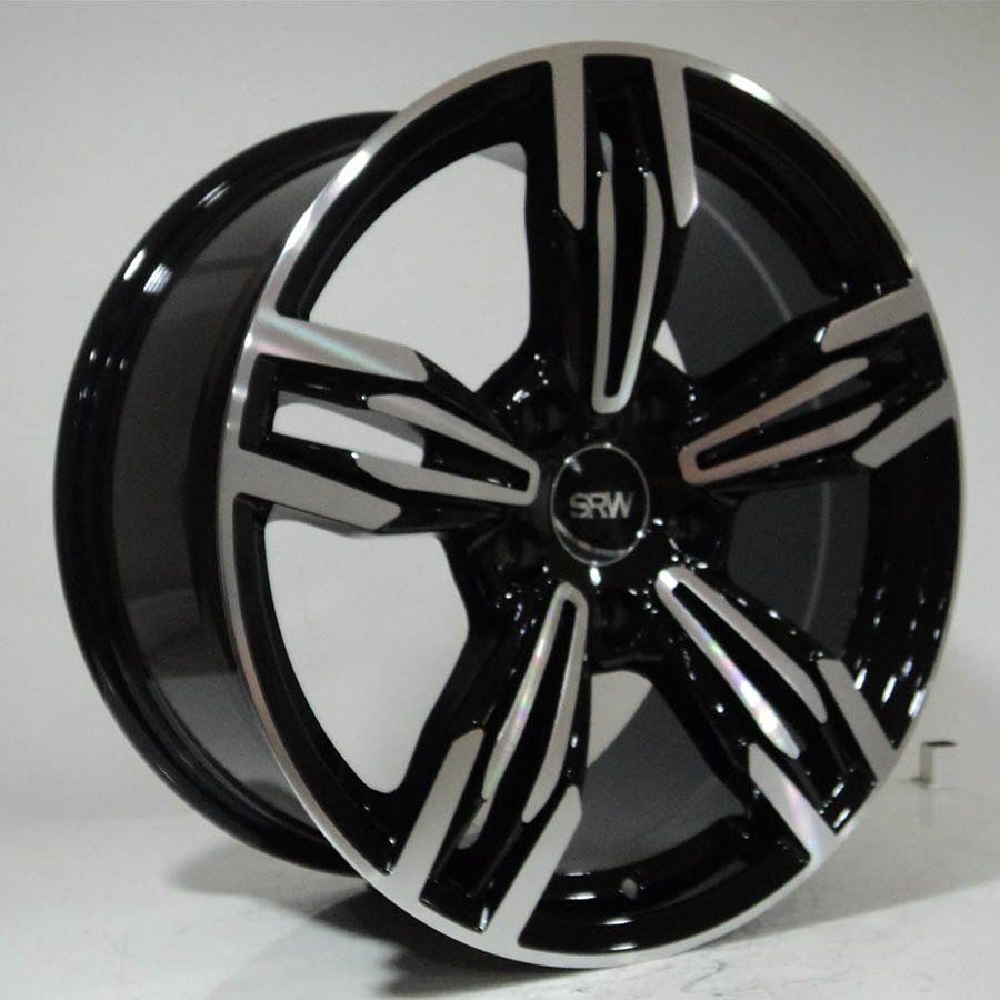SRW 5191 9.5x18inç 5x120 Black Machined Çelik Jant