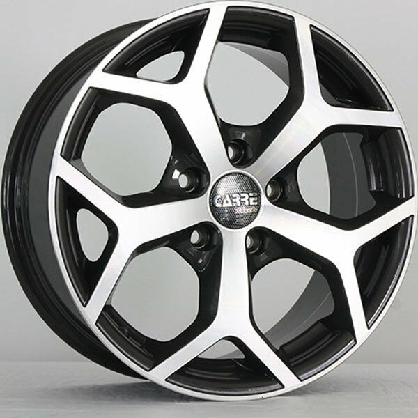 Carre CAR 519 6.5x15inç 5x114.3 Black + Silver Diamond Çelik Jant