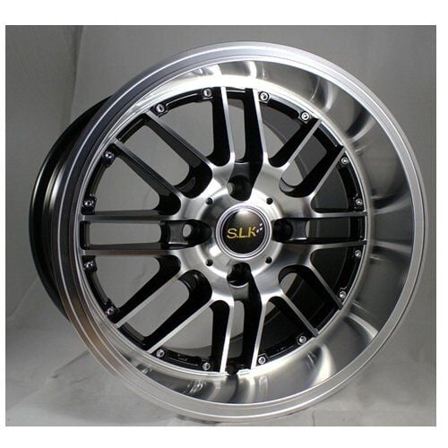 Slk SLK 1463 7x14inç 4x100 Black Machined Çelik Jant