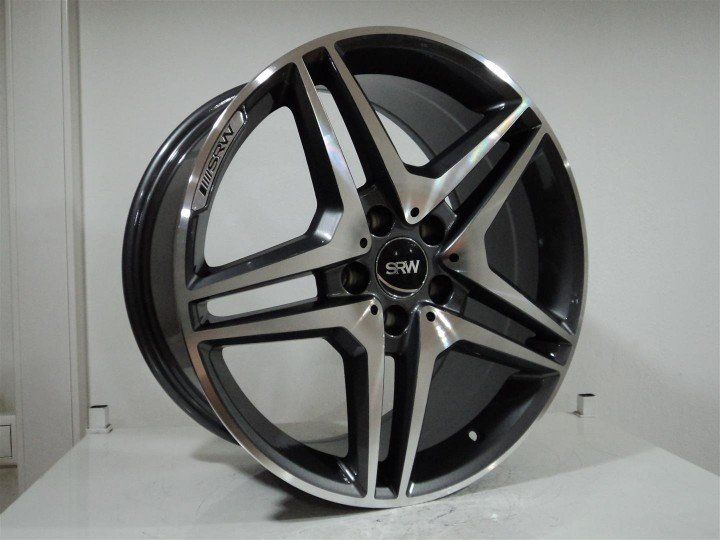 SRW 5127 9.5x18inç 5x112 ET35 66.56 GUN Machıned Replika Çelik Jant