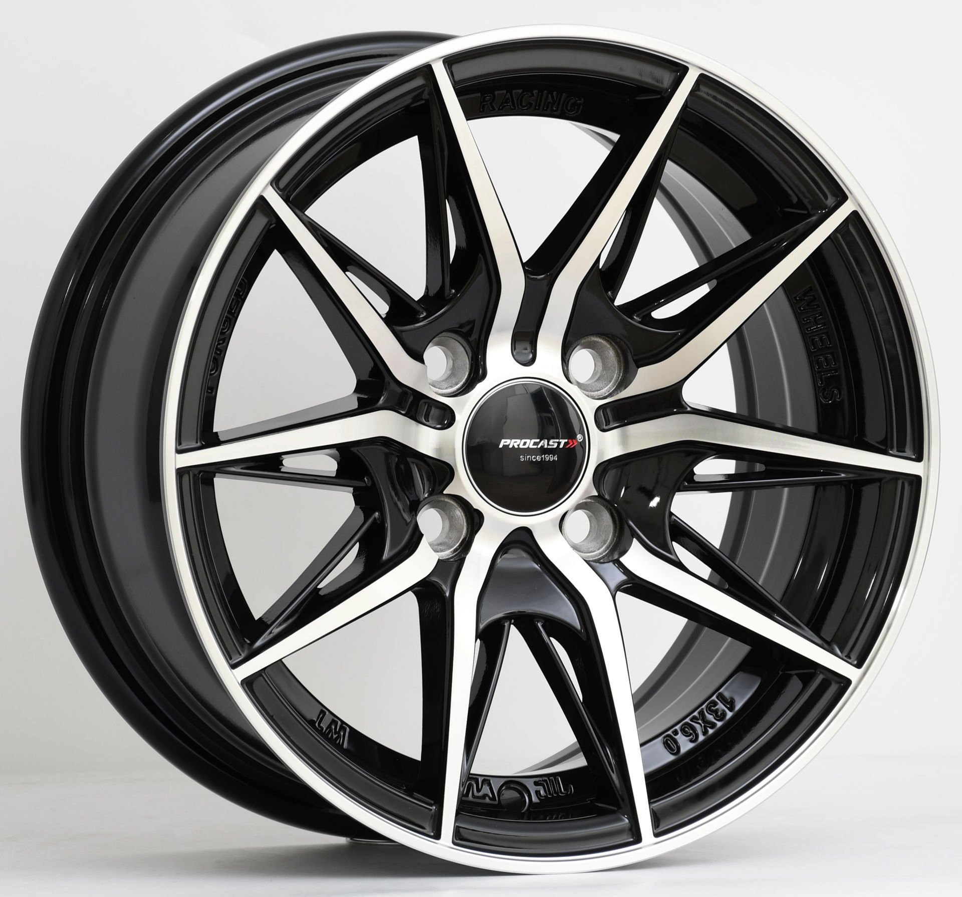 PRO 35442 6X13İNÇ 4X100 ET25 73.1 BLACK MACHINED ÇELİK JANT