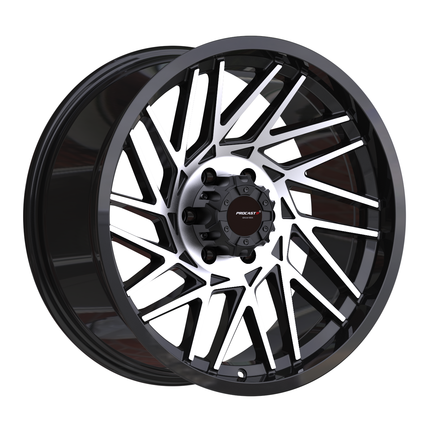 PRO LA5518F 9X20İNÇ 6X139.7 ET-12 110 BLACK MACHINED ÇELİK JANT