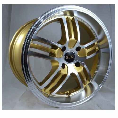 Slk SLK 1467 8x15inç 4x100 Gold Machined Çelik Jant