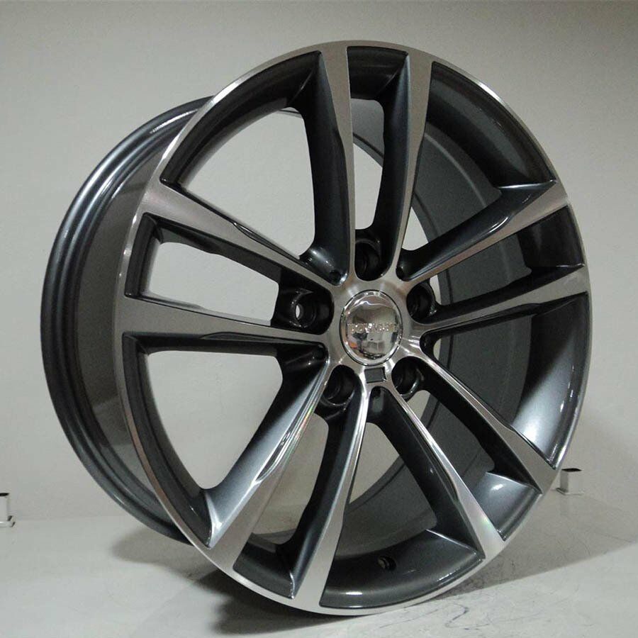 POWCAN BK 5229 8x18inç 5x120 ET37 72.56 BLACK Machıned Replika Çelik Jant