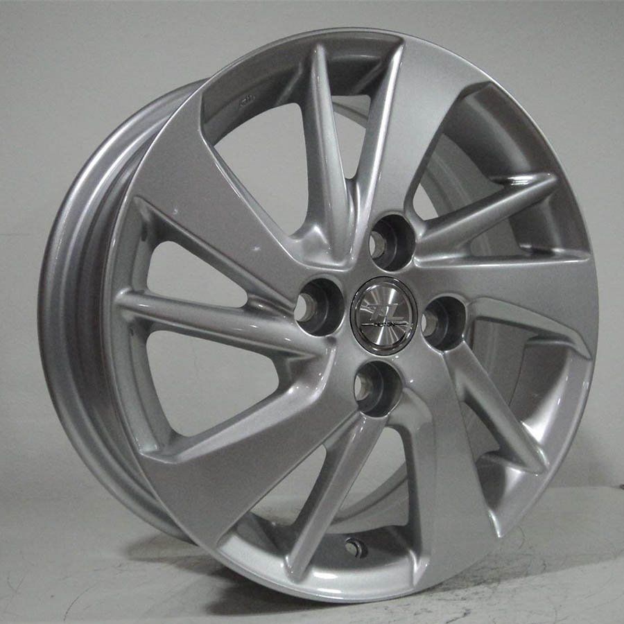 TL-0458 5.5x14inç 4x100 ET45 54.1 SILVER Machıned Replika Çelik Jant