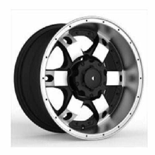 Powcan BK 749 8x15inç 6x139.7 Black Machined Çelik Jant