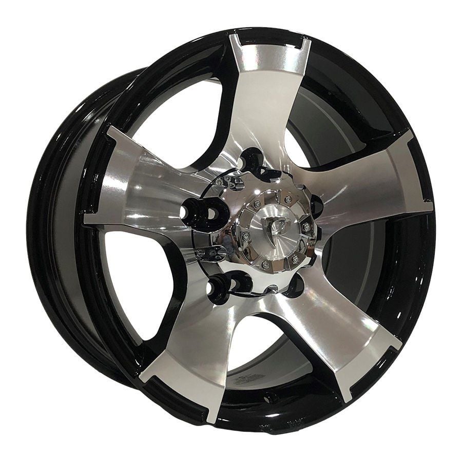 BKY 0159 8X16inç 6X130 ET25 84.1 BLACK MACHINED çelik jant