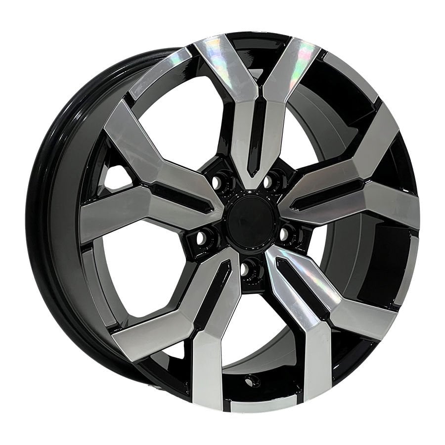DY 1266 7X16inç 5X114.3 ET40 66.1 BLACK MACHINED XL çelik jant