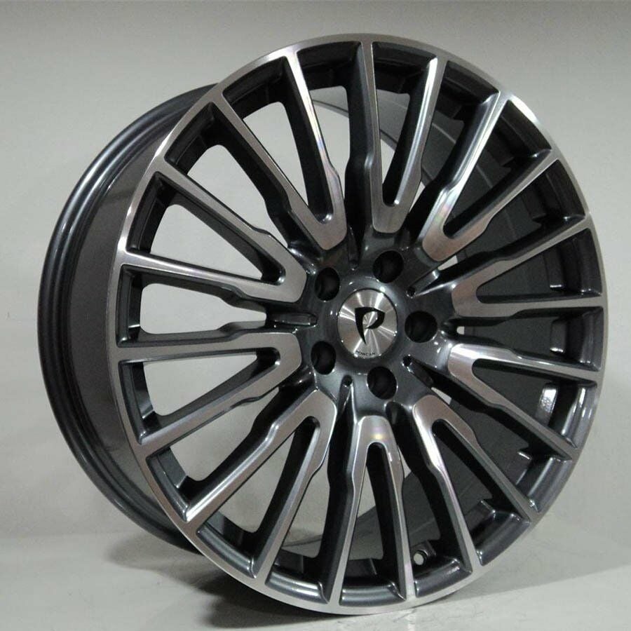BK-5195 10x20inç 5x112 ET40 66.6 GUN MACHİNED REPLİKA Çelik Jant