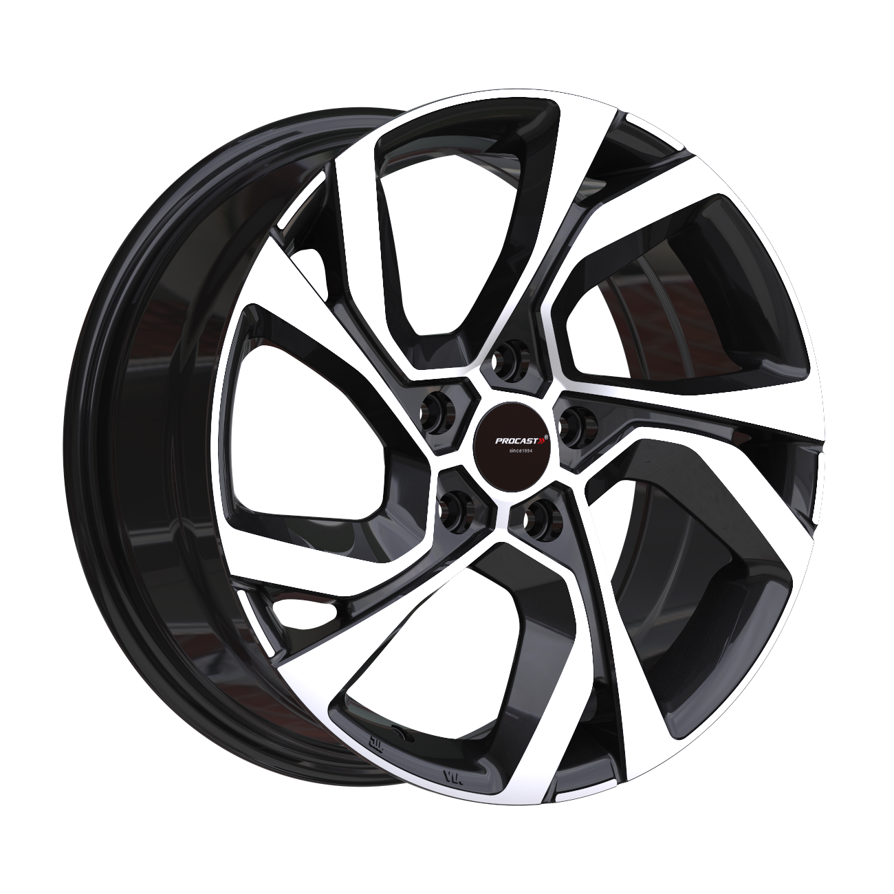 PRO 75229 7.5X17İNÇ 5X114.3 ET40 66.1 BLACK MACHINED XL ÇELİK JANT