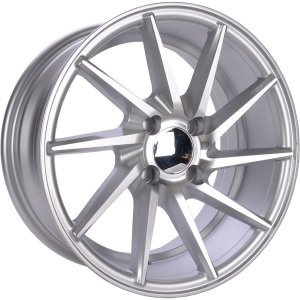 Powcan BK 885B  7x15inç 4x108 Silver Machined Çelik Jant