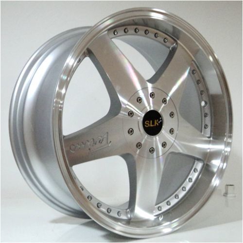 Slk SLK 1026 8.0X18inç 5x108/114.3 Silver Machined Çelik Jant