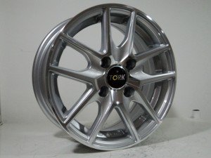 Megatork TORK 3276 5.5x13inç 4X100 ET35 73.1 SILVER MACHINED Çelik Jant