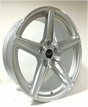 Slk SLK 2051 8.5x18inç 5x112 Silver Machined Çelik Jant