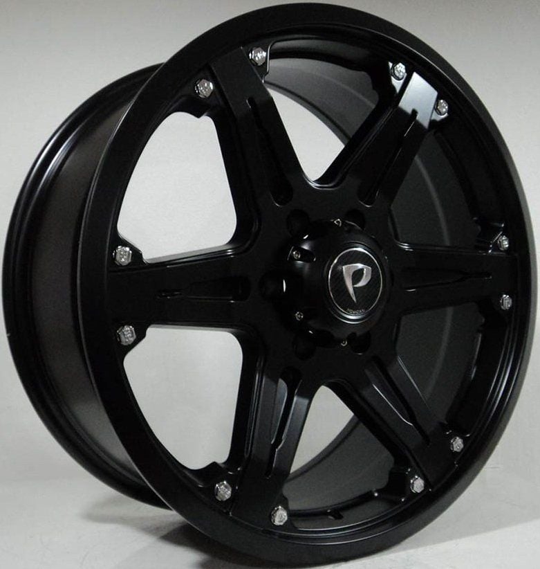 POWCAN BK 5106 8.5x20inç 6x139.7 ET38 110 BLACK Machıned Replika Çelik Jant