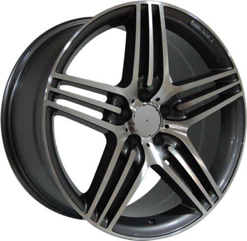 Powcan BK 146 7x15inç 5x112 Gun Machined MERCEDES Replika Çelik Jant