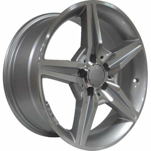 Powcan BK 165 7.0x15inç 5x112 Silver Machined MERCEDES Replika Çelik Jant