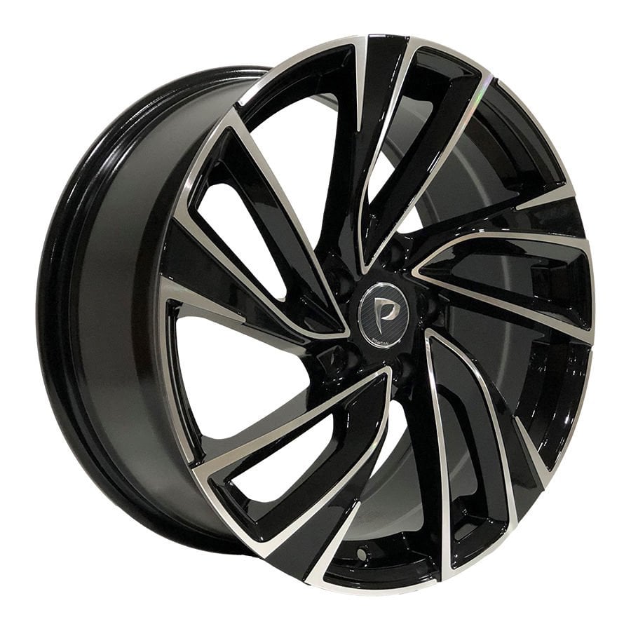 BK 5772 8X18İNÇ 5X112 ET45 57.1 BLACK MACHINED XL ÇELİK JANT