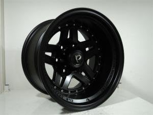 POWCAN BK-936 8.5x15inç 5x114.3 ET-44 73.1 MAT BLACK Machıned Replika Çelik Jant