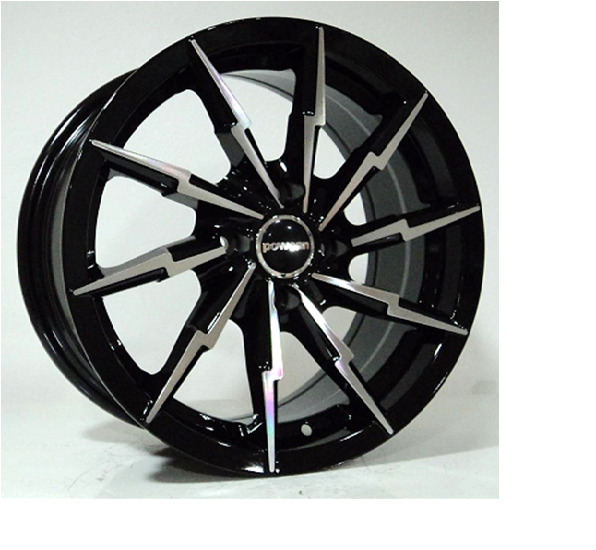 Powcan BK 5033 6.x15inç 4x100 et35 73.1 Black Machined Çelik Jant