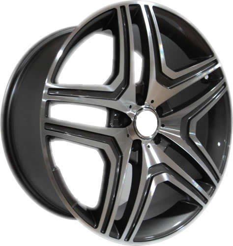Slk SLK 1284 9x20inç 5x112 Gun Machined MERCEDES Replika Çelik Jant