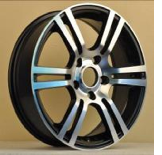 Slk SLK 1427 6x15inç 4x100 et 35 73.1 Black Machined Çelik Jant