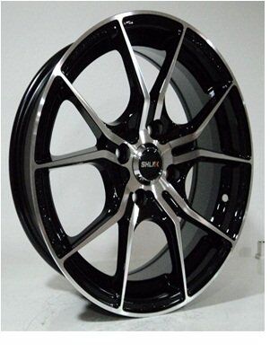 Slk SLK 1630 6.5x15inç 4x100 et 35 73.1 Black Machined Çelik Jant