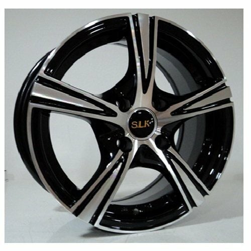 Slk SLK 2048 6.5x15inç 4x100 et 35 73.1 Black Machined Çelik Jant