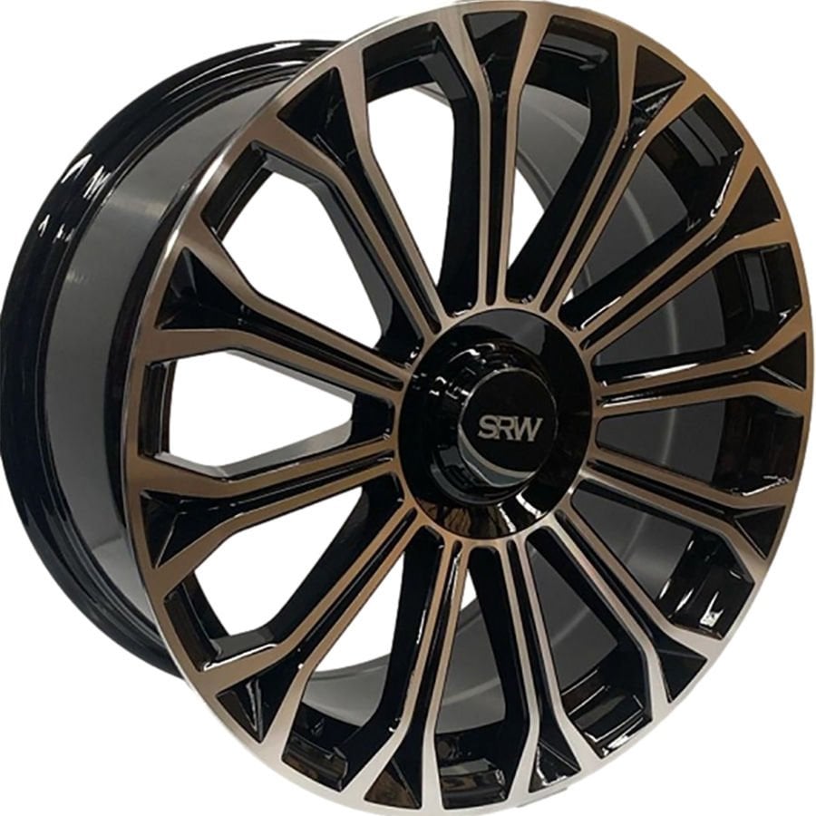 SRW 8120 8.5X18İNÇ  5X112 ET35 66.6 BLACK MACHINED XL ÇELİK JANT