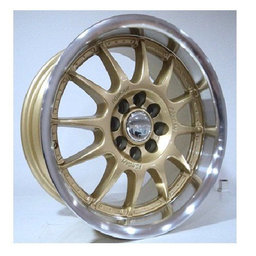 Powcan BK 654 7.5X15inç 4X100/108 GOLD MACHİNED ÇELİK JANT