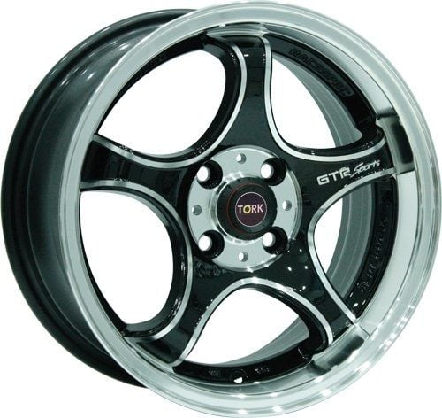 Megatork TORK 395 7x15inç 4x100 Black Machined Çelik Jant