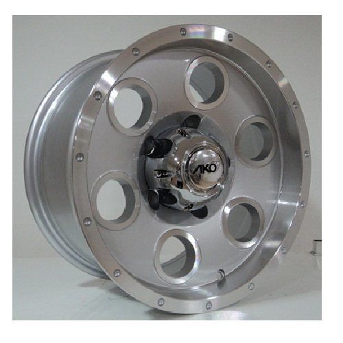 Powcan BK 412 8X15inç 6X139.7 SİLVER MACHİNED ÇELİK JANT