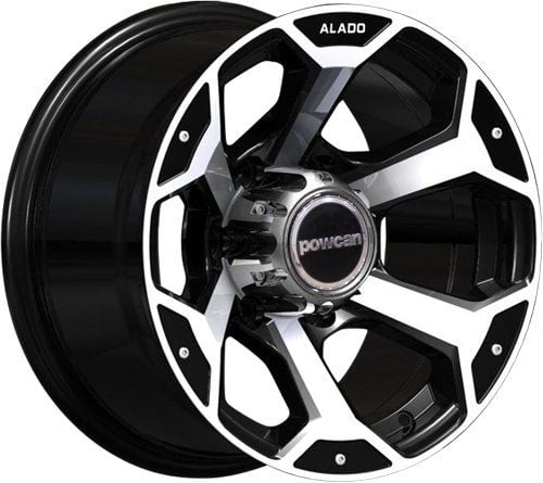 Powcan BK 321 8x15inç 6x139.7 BLACK MACHINED ÇELİK JANT