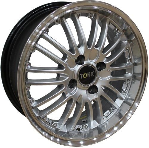 Megatork TORK 820 6.5x15inç 4x100 SILVER MACHINED ÇELİK JANT