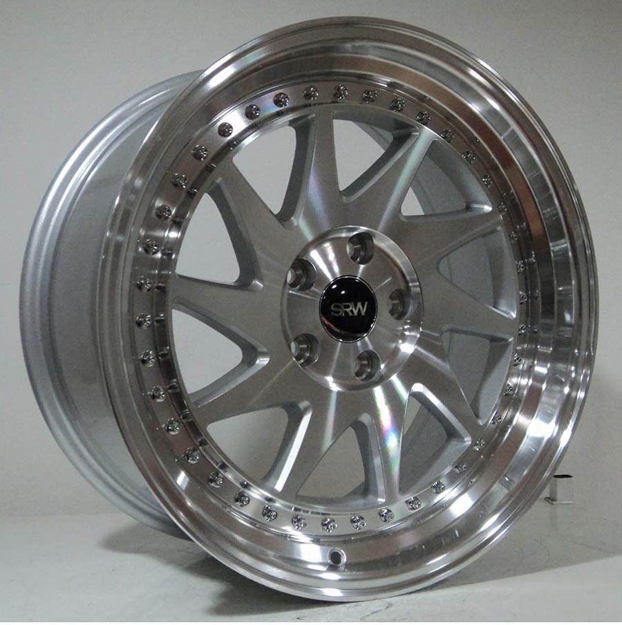 SRW 0196 8.5x18inç 5x112 et30 73.1 SİLVER MACHINED Çelik Jant