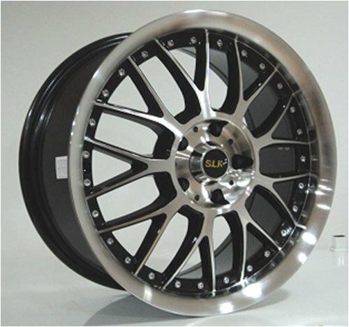 Slk SLK 9015 6.5x15inç 5x100 BLACK MACHİNED ÇELİK JANT