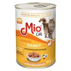 Mio Sterilized Kısırlaştırılmış Kediler İçin Parça Tavşan Etli Konserve 415 gr