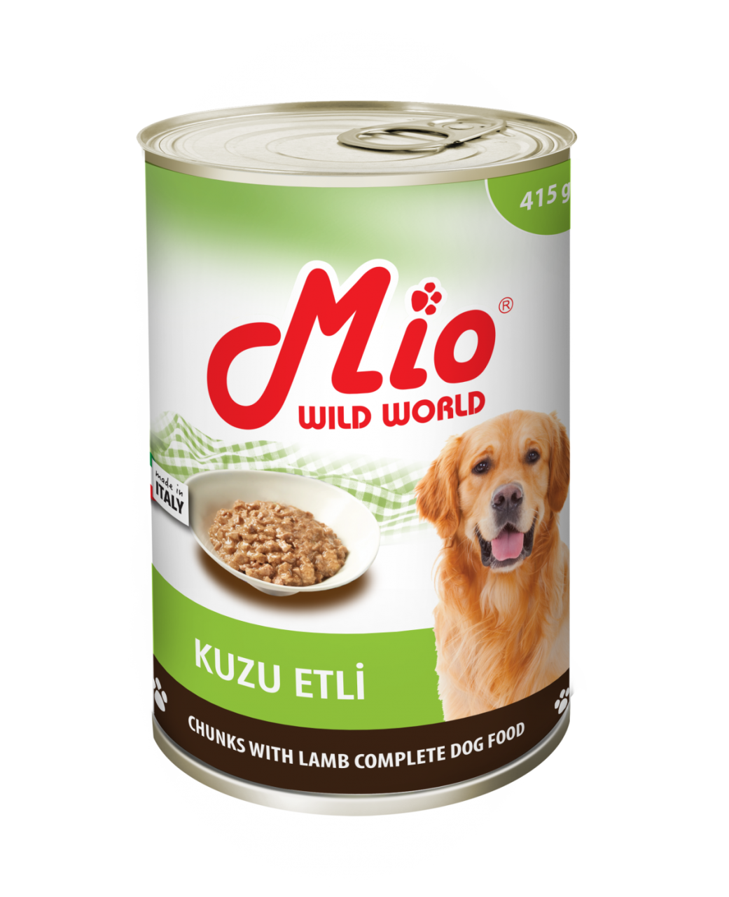 Mio Parça Kuzu Etli Köpek Konservesi 415 gr