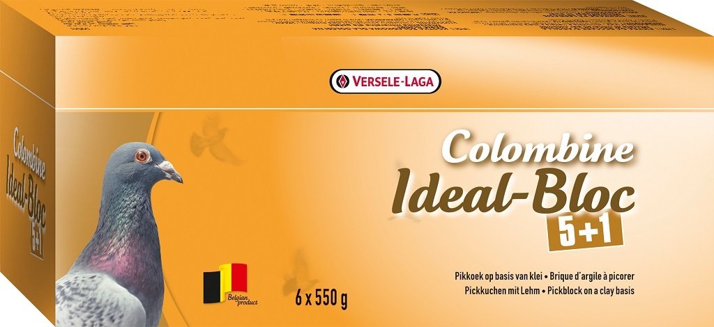 Versele Laga Colombine Ideal-Bloc Güvercinler İçin Killi Mineral Blok 550 g 6'lı Paket