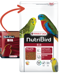 Versele Laga Nutribird B18 Damızlık Muhabbet Kuşları Ve Mini Paraketler İçin Meyveli Pelet Yem 1 kg (Bölünmüş)